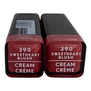 2 Covergirl Exhibitionist Creme Lipstick Sweetheart Blush #390 0.12oz Sealed New